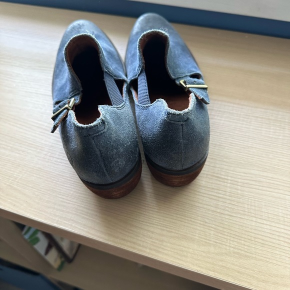 Blue suede bootie size 7.5 - Picture 3 of 5